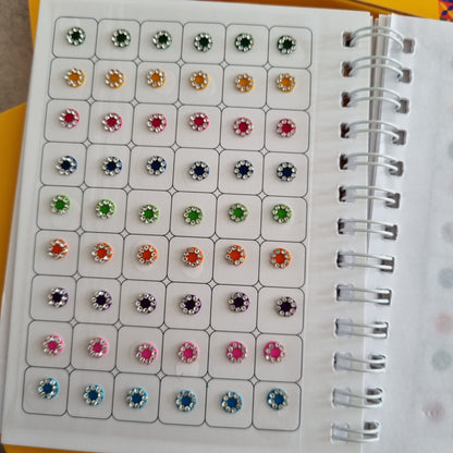 Bindi Book - 540 Bindis - Mixed Plain and Stone